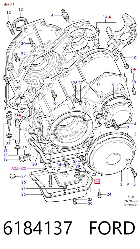 Фільтр АКПП 6184137 Ford