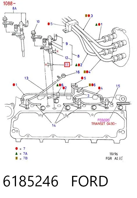 Ремкомплект форсунок ES15568 DP Group
