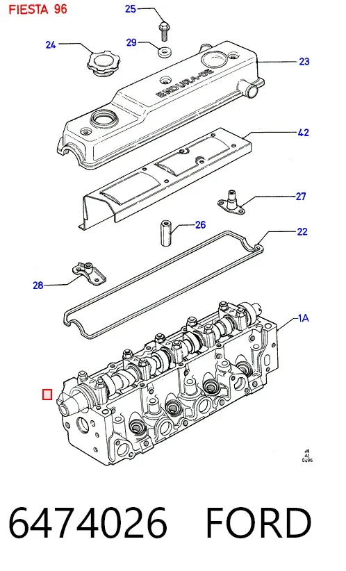 Прокладка ГБЦ 6474026 Ford