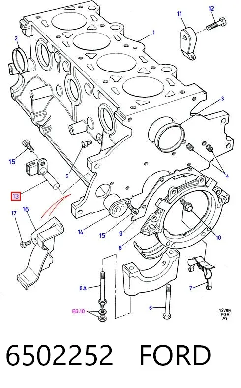 Датчик колінвала 6502252 Ford