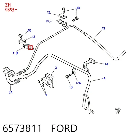 Компресор кондиціонера 6573811 Ford