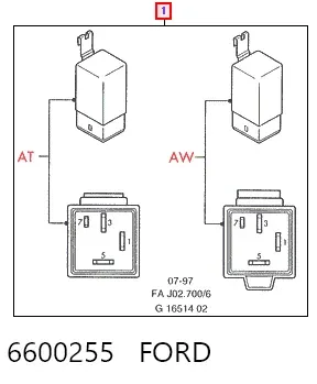 Реле поворотів 6600255 Ford