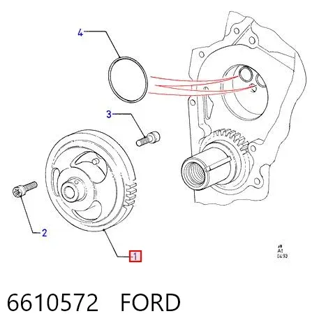 Масляний насос 6610572 Ford