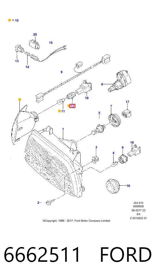  93BG13K370AA Ford