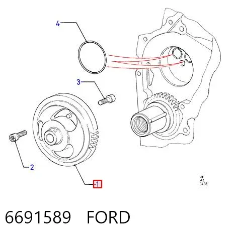 Масляний насос 6691589 Ford