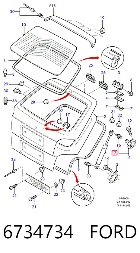Амортизатор багажника 430719014100 Magneti Marelli