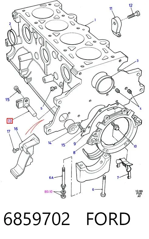 Датчик колінвала 6859702 Ford