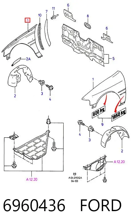 Крила 6960436 Ford