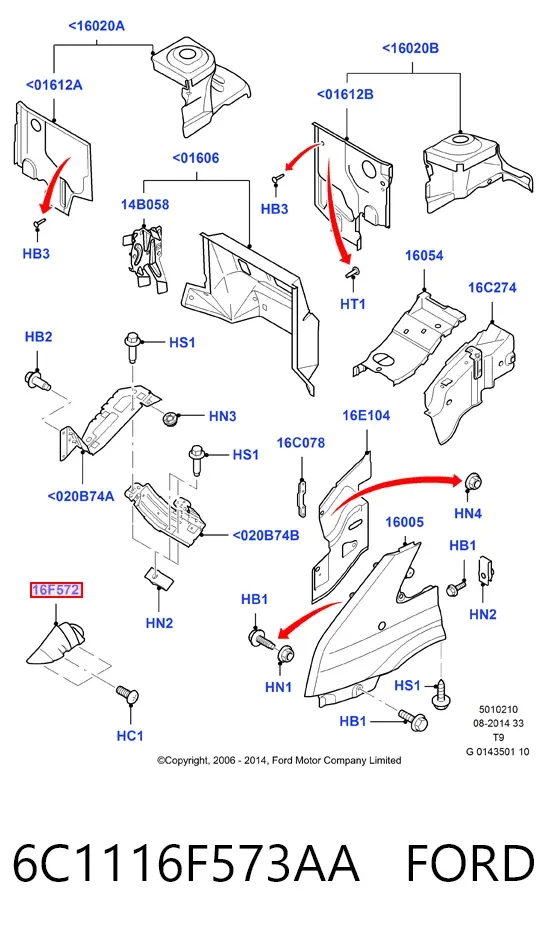  6C1116F573AA Ford
