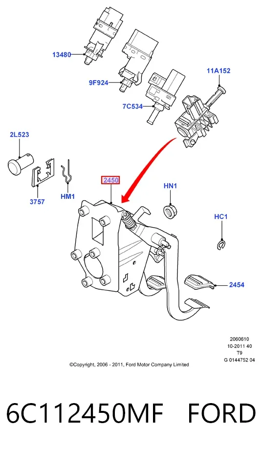  6C112450MF Ford