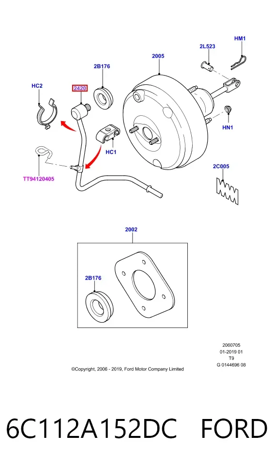  6C112A152DC Ford