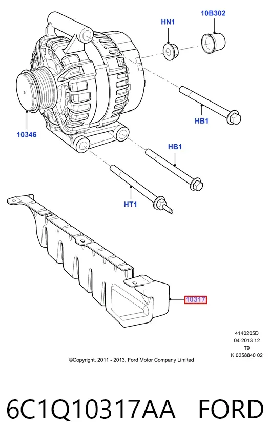  6C1Q10317AA Ford