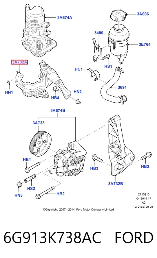  6G913K738AC Ford