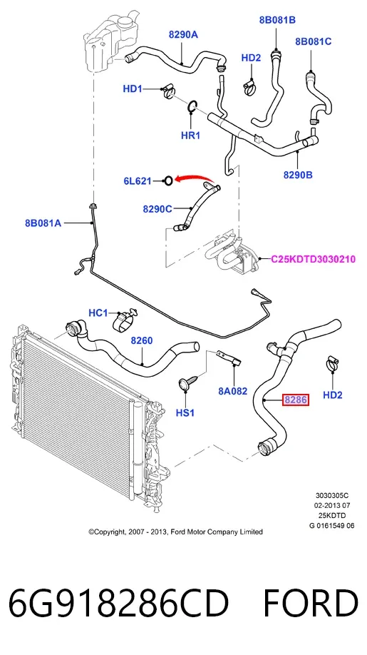  6G918286CD Ford
