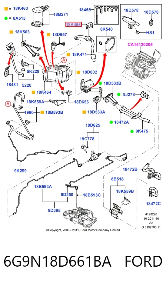 Обігрівач автономний 6G9N18D661BA Ford