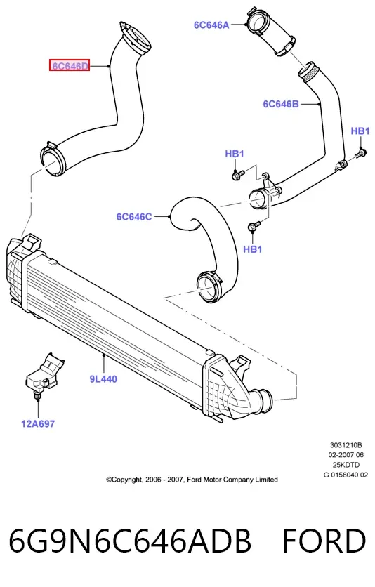  6G9N6C646ADB Ford