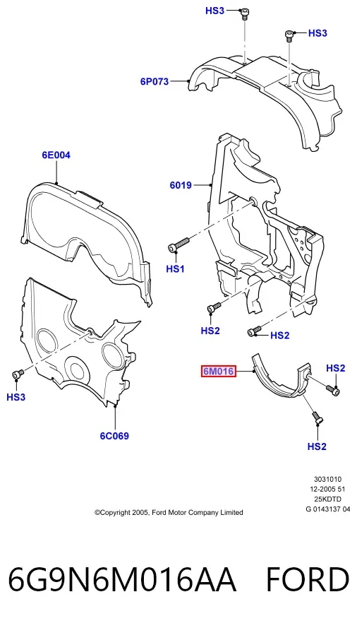  6G9N6M016AA Ford