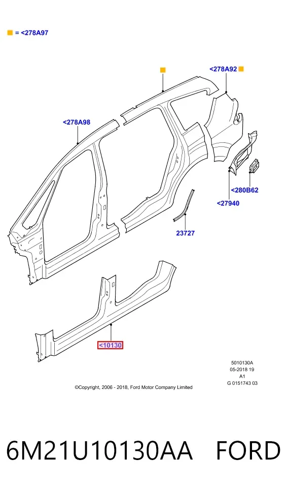  6M21U10130AA Ford