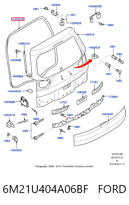  6M21U404A06BF Ford