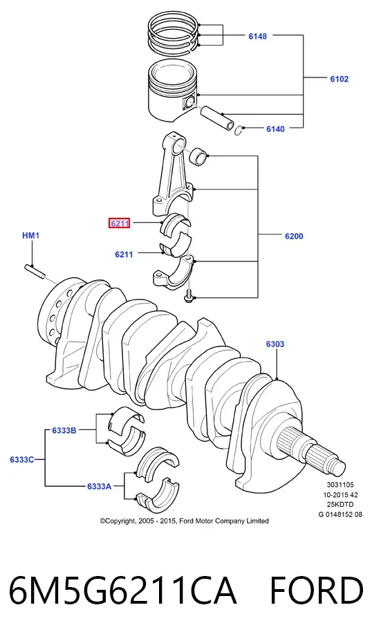  6M5G6211CA Ford