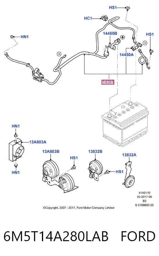  6M5T14A280LAB Ford