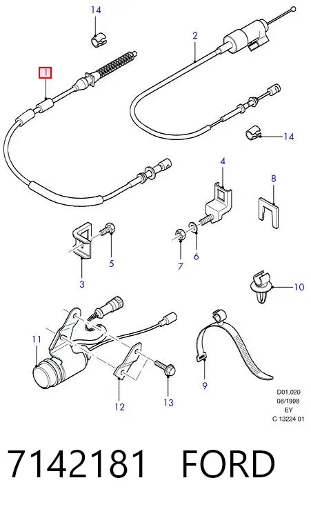 Трос газу AC7022 DP Group