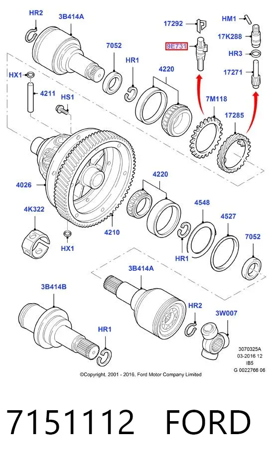 Датчик швидкості 7151112 Ford