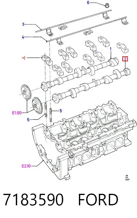 Розподільний вал 7183590 Ford