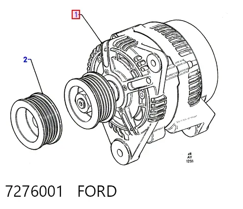 Генератор 7276001 Ford
