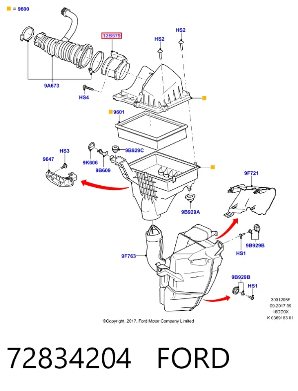 ДМРВ 72834204 Ford