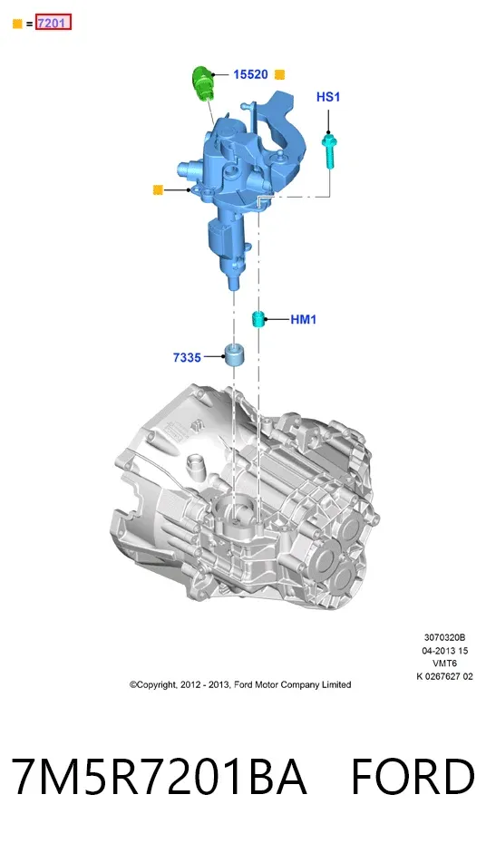  7M5R7201BA Ford