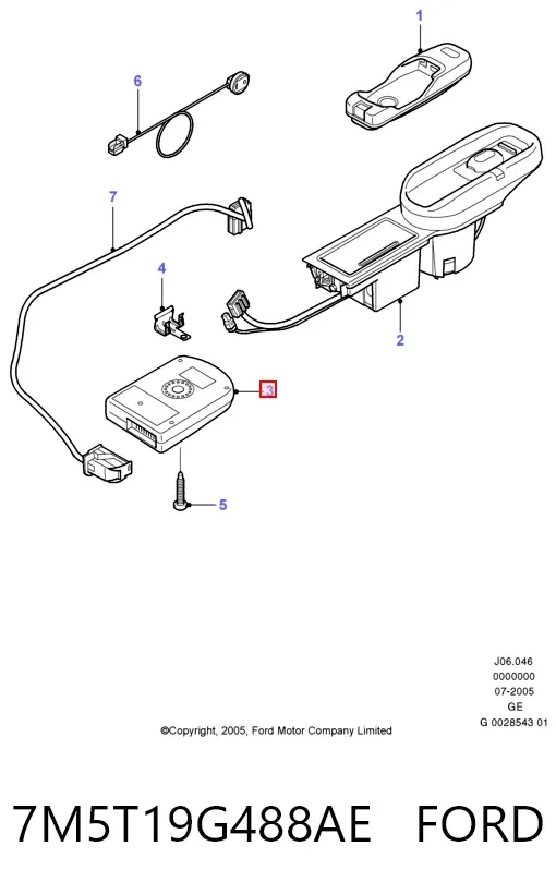  7M5T19G488AE Ford