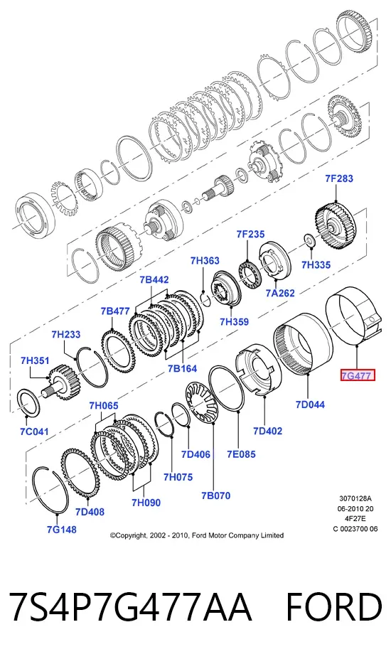  7S4P7G477AA Ford