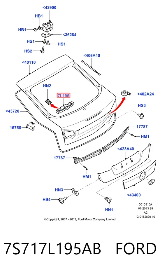  7S717L195AB Ford