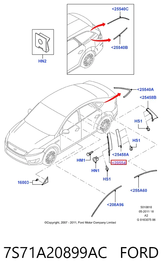  7S71A20899AC Ford