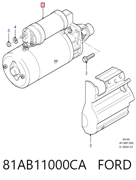 Стартер 81AB11000CA Ford