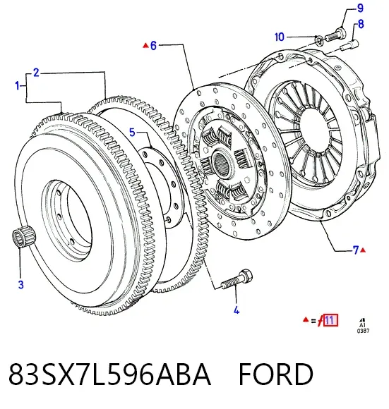 Зчеплення 83SX7L596ABA Ford