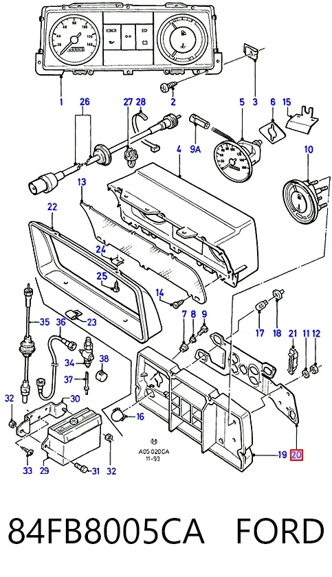 Радіатор 84FB8005CA Ford