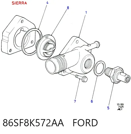  86SF8K572AA Ford