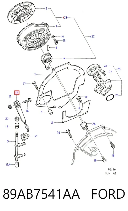  89AB7541AA Ford