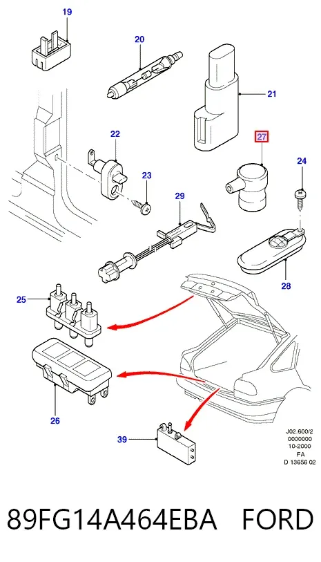  89FG14A464EBA Ford