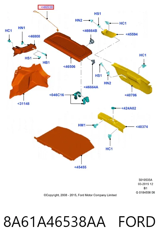  8A61A46538AA Ford