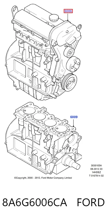  8A6G6006CA Ford
