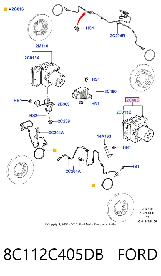  8C112C405DB Ford