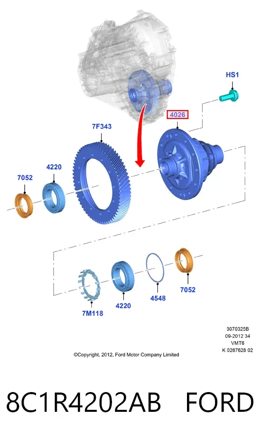  8C1R4202AB Ford