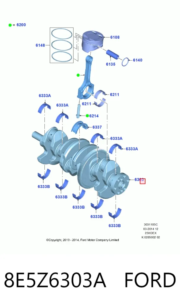  8E5Z6303A Ford