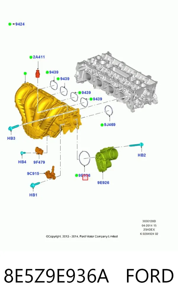  8E5Z9E936A Ford