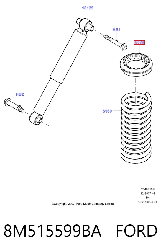  8M515599BA Ford