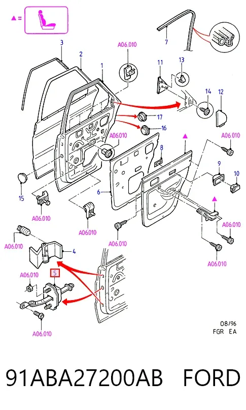  91ABA27200AB Ford