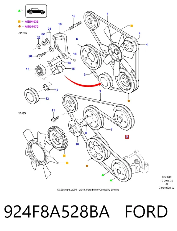  924F8A528BA Ford